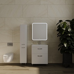 Style Line Зеркальный шкаф Каре 70 L – фотография-12